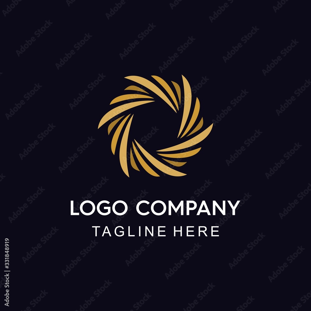 Obraz premium Circle Solar system abstract logo