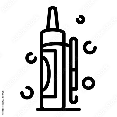 Polyurethane foam icon. Outline polyurethane foam vector icon for web design isolated on white background