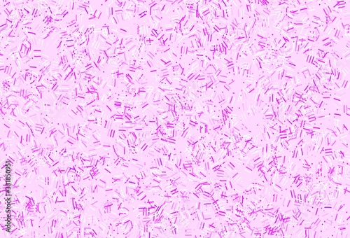 Light Purple vector texture with colored lines, dots.