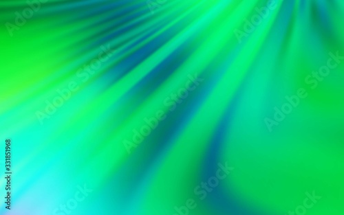 Light Green vector blurred shine abstract texture. Creative illustration in halftone style with gradient. Background for designs.