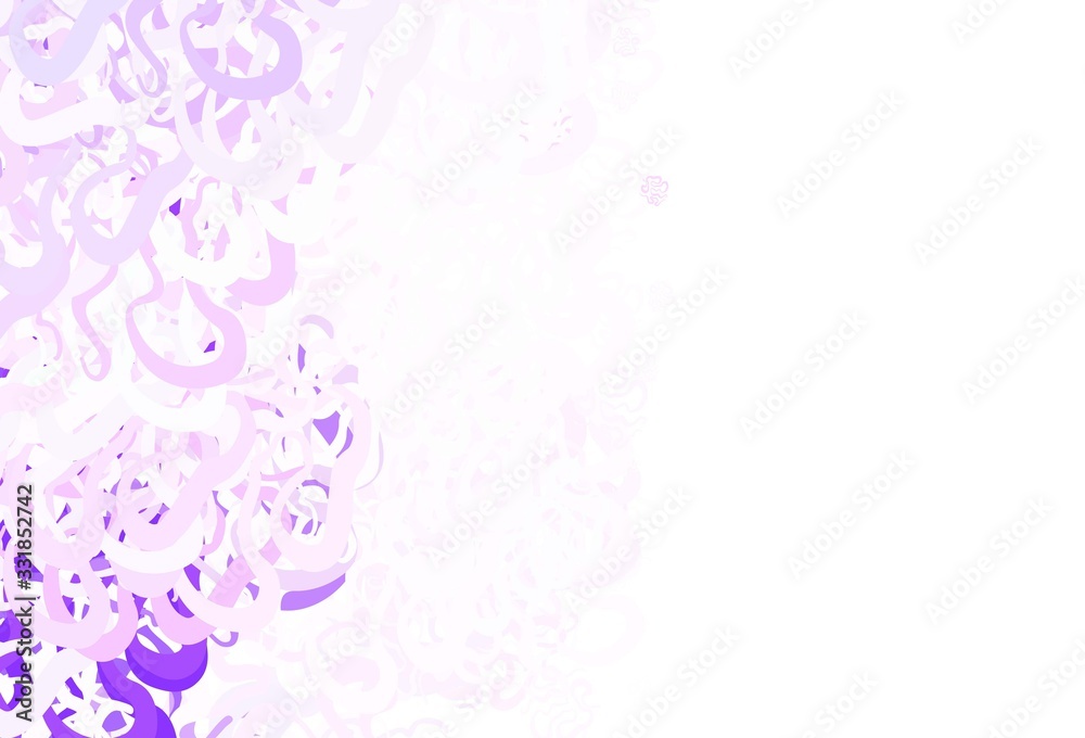 Light Purple vector texture with bent lines. Light Purple vector texture with bent lines.