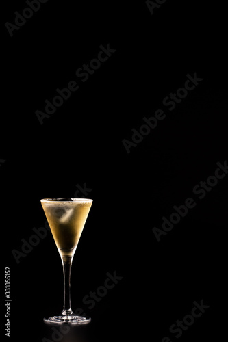 alcohol drinks on a dark background
