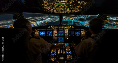 Flightdeck in motion.