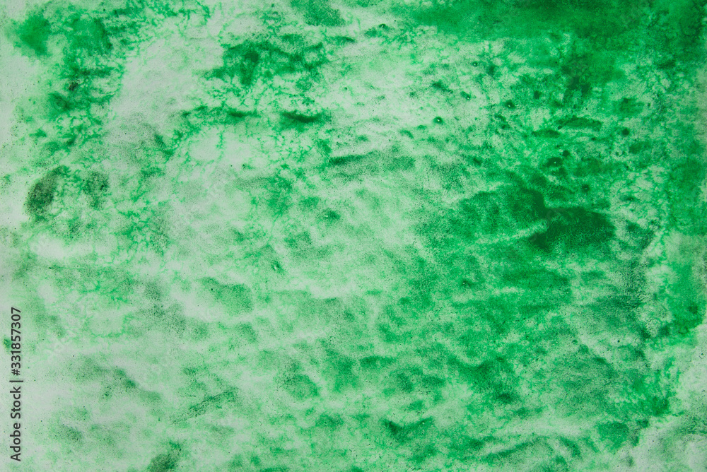 green watercolor painted background