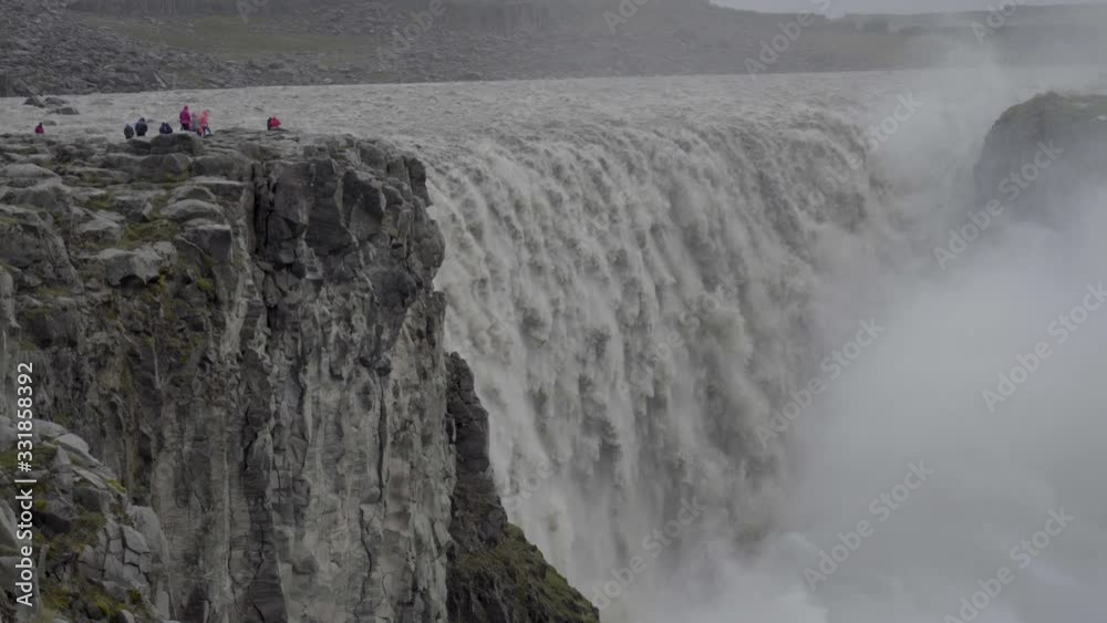 The Dettifoss waterfall in Eastern Iceland in the summer. The Dettifoss waterfall in Eastern Iceland in the summer.