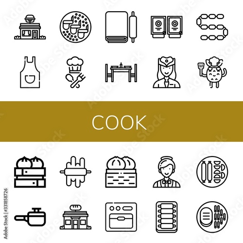 Set of cook icons