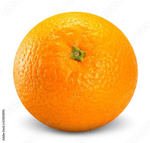 orange isolated on white clipping path