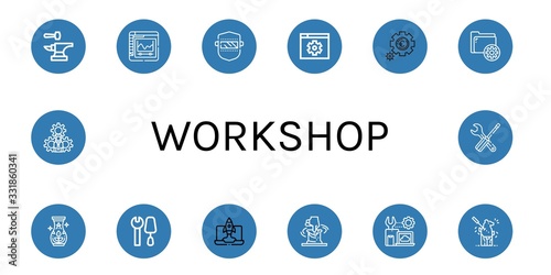 workshop icon set