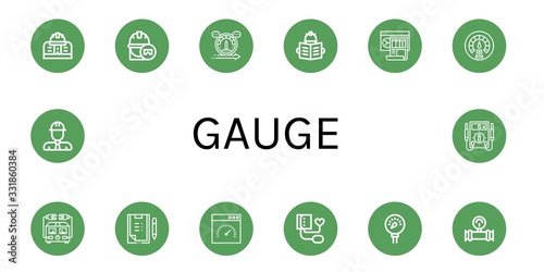 gauge icon set