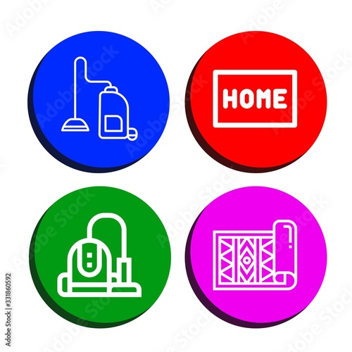 carpet icon set