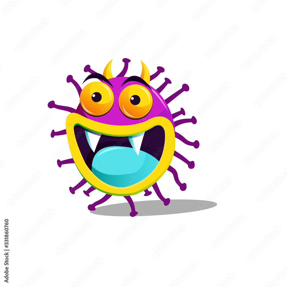 Vector of virus, Element for banner, flyer and home page design, Isolated of Virus Illustration.