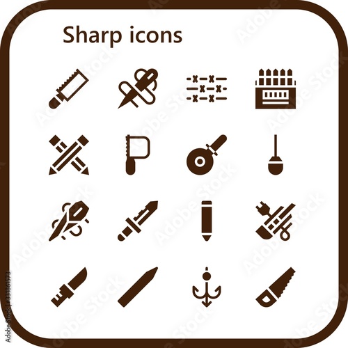 sharp icon set