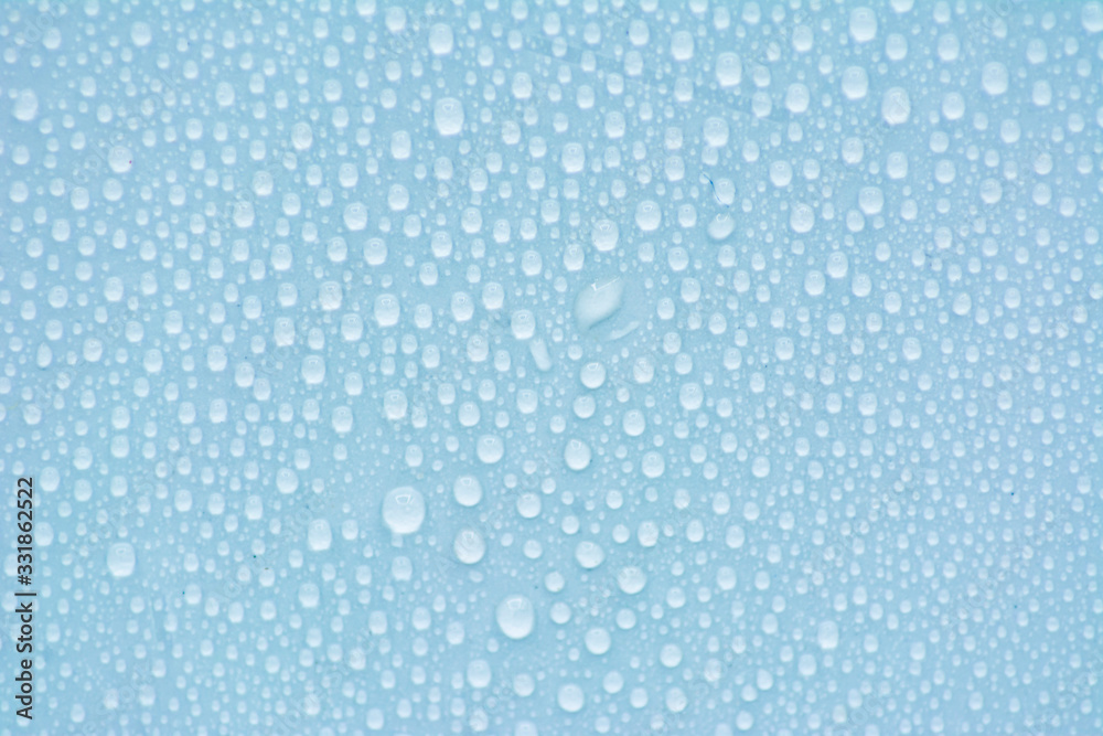 Structural glass with small water droplets Structural glass with small water droplets