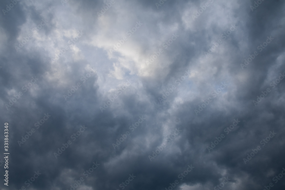 dramatic sky with clouds