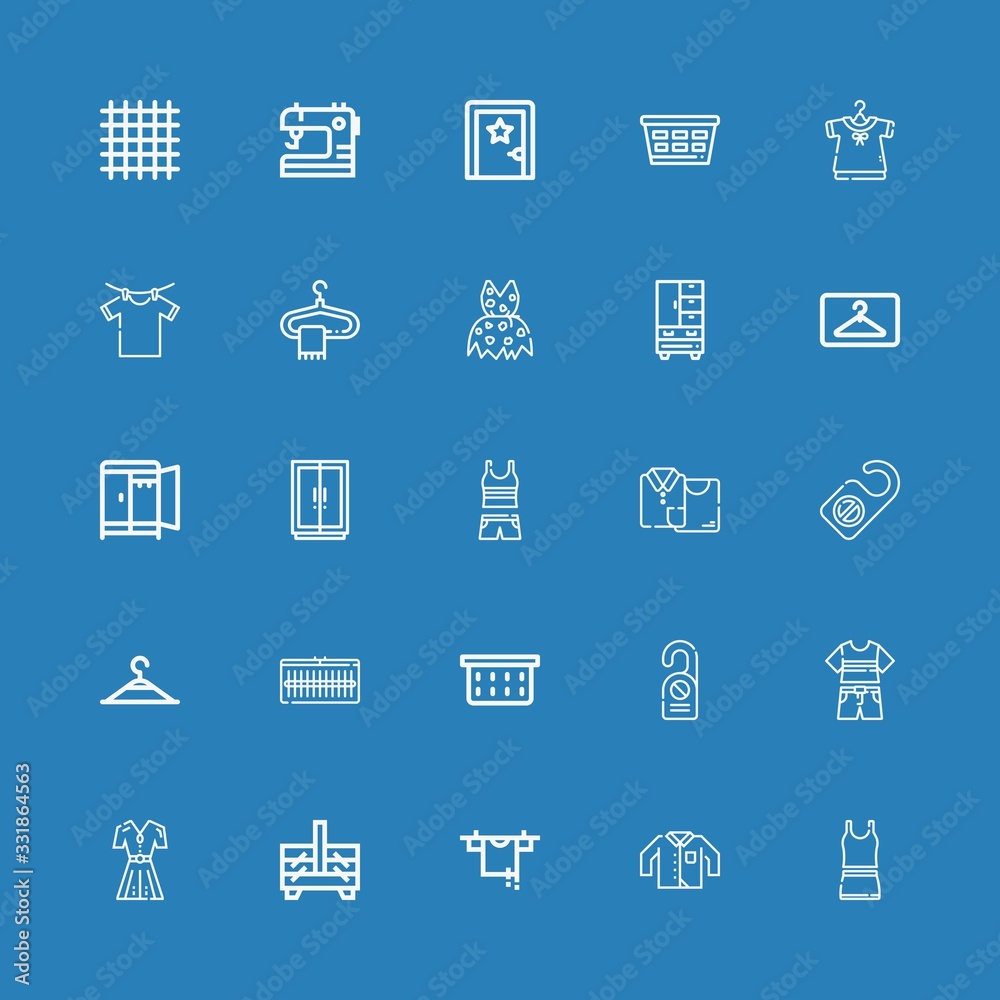 Editable 25 hanger icons for web and mobile Editable 25 hanger icons for web and mobile