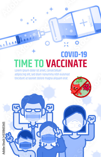 Wallpaper Mural Covid-19 against vaccine poster ad. Torontodigital.ca