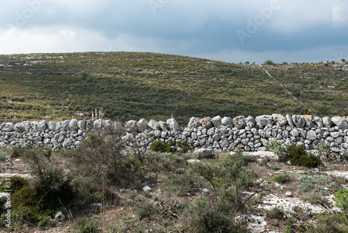 Typical Sicilian dry stone walls