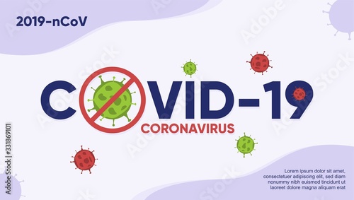 Covid19 Coronavirus, 2019-ncov concept for banner, flyer, poster