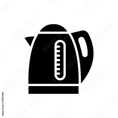 Electric Kettle vector icon Glyph Illustration