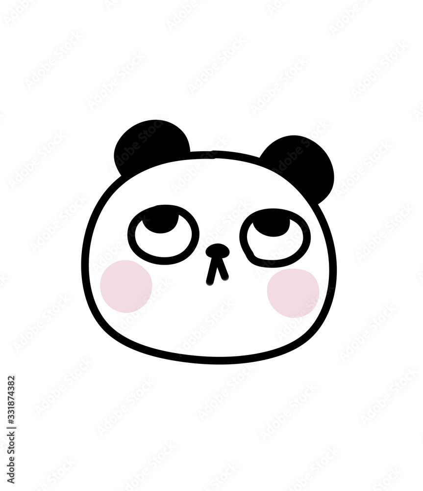 Cute little Panda children's illustration Cute little Panda children's illustration