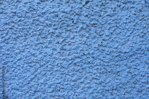 Texture of blue concrete chips. Background wallpaper