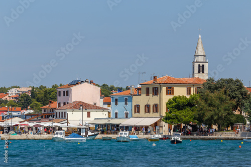 FAZANA   CROATIA - AUGUST 2015  View to the bay of Fazana town in Istria  Croatia