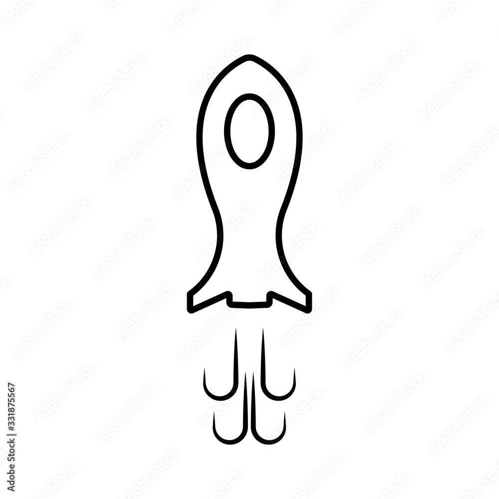 Obraz premium Rocket icon