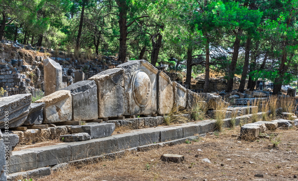 Ancient Greek city Priene on the western coast of Turkey