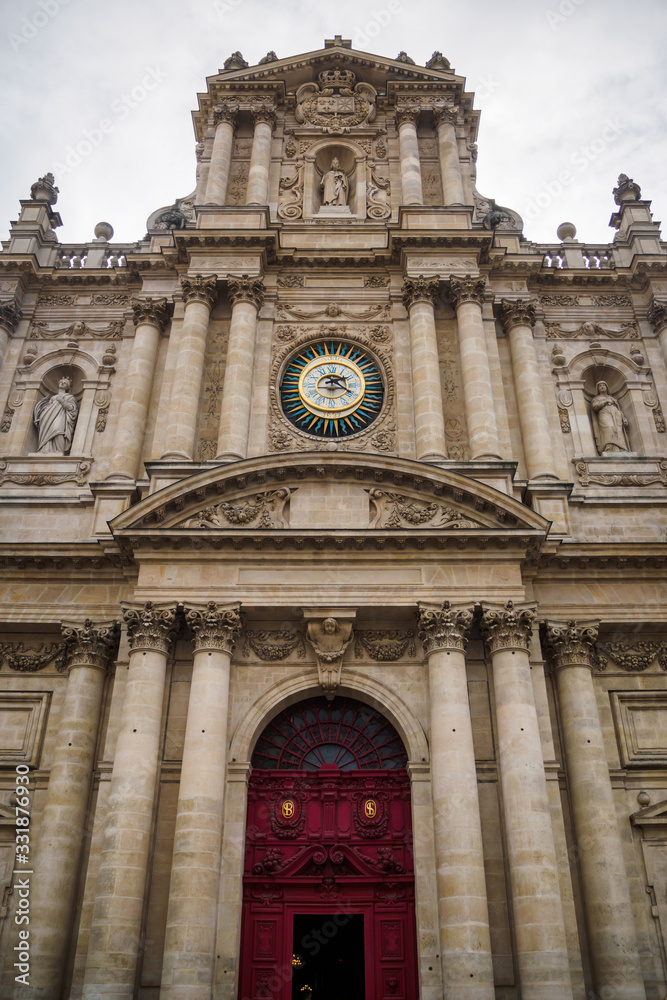 Facade of St Paul Church - Paris, France