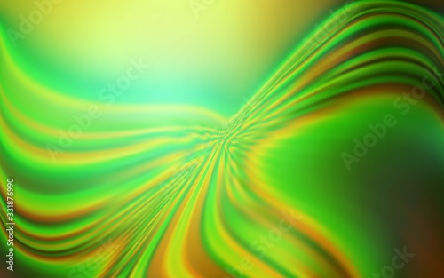 Light Green vector background with curved lines. Modern gradient abstract illustration with bandy lines. A new texture for your  ad  booklets  leaflets.