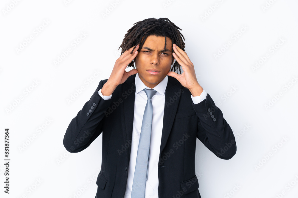 Young African American businessman man over isolated white background unhappy and frustrated with something. Negative facial expression Young African American businessman man over isolated white background unhappy and frustrated with something. Negative facial expression