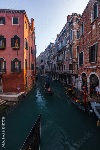 Beautiful street in Venice  Italy