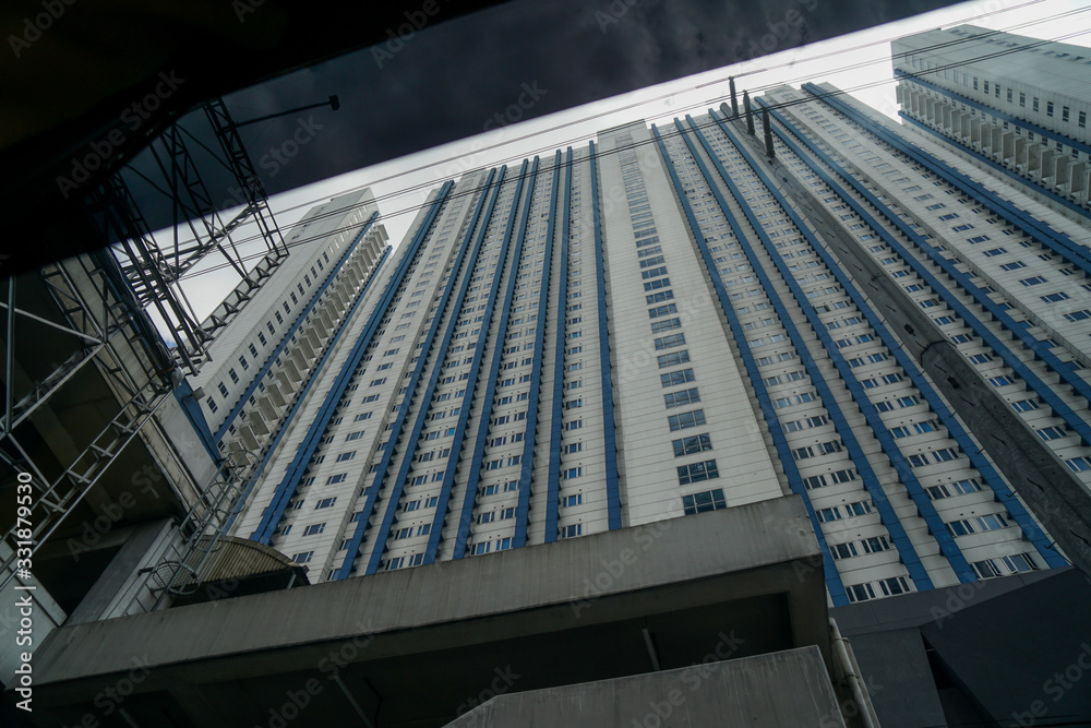 Fototapeta premium A busy block in Manila