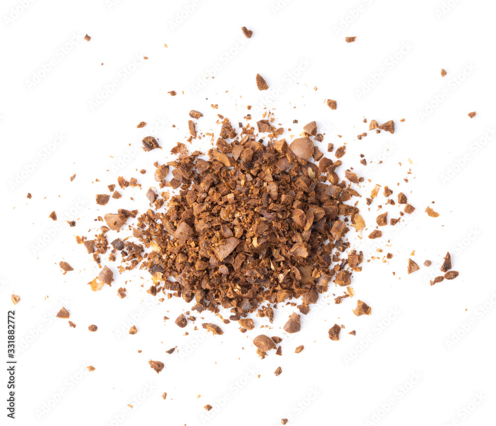 coffee powder isolated on white background coffee powder isolated on white background