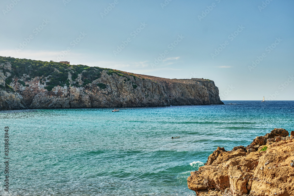 Cala Domestica beach, Buggerru, Sardinia, Italy