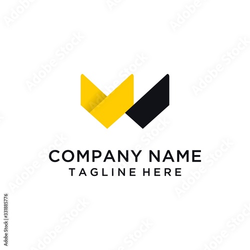 Modern simple Letter W logo