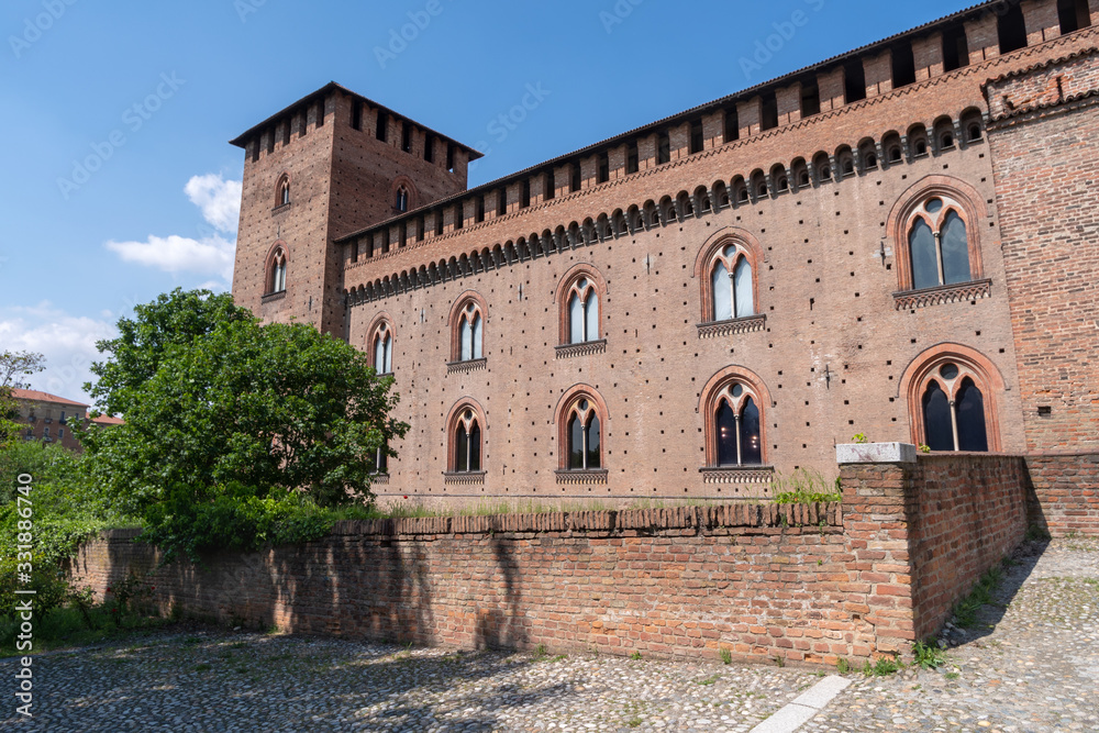 Obraz premium Italy, Lombardy region, Pavia, Visconti Castle