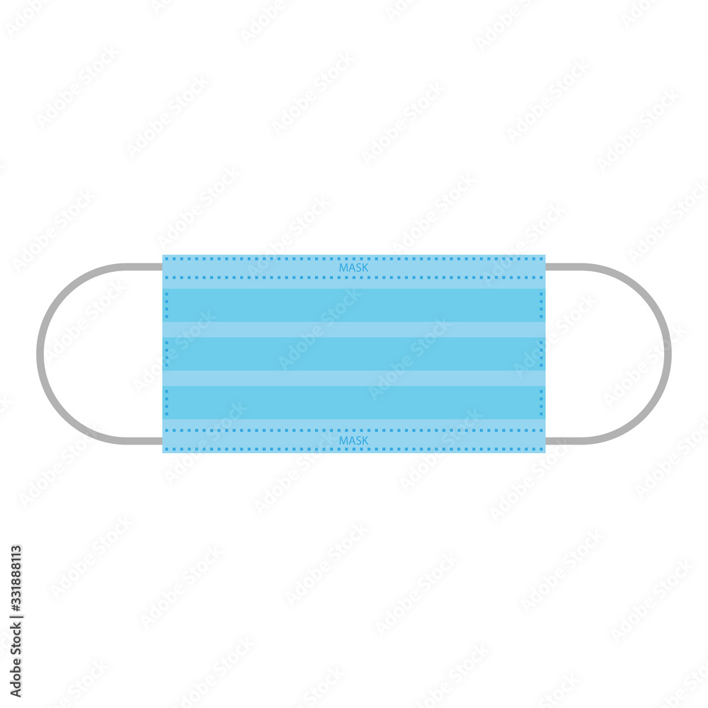 Icon of the medical mask. Simple vector illustration Icon of the medical mask. Simple vector illustration