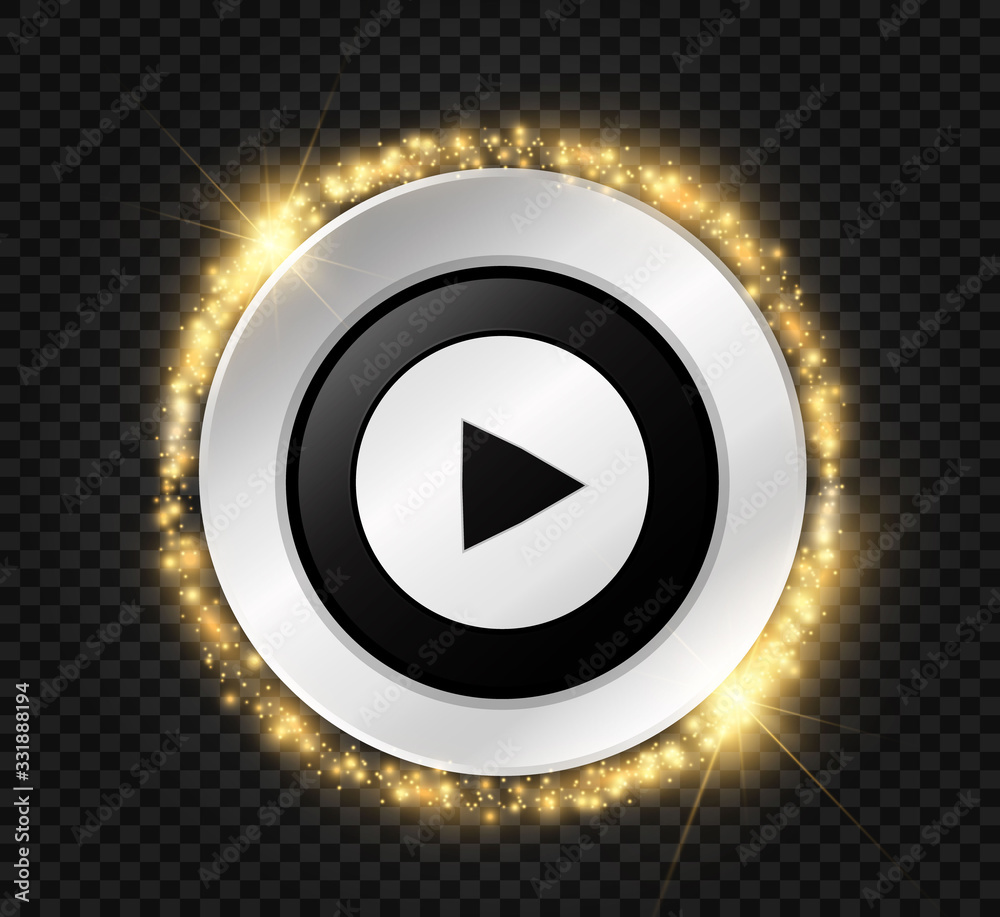 Play button. Vector illustration. Icon button. Play button. Vector illustration. Icon button.