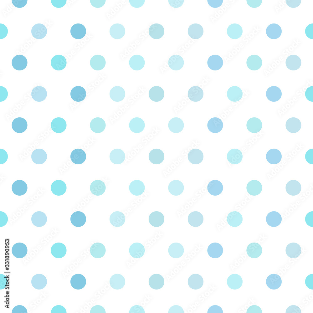 Seamless vector pattern background. Pastel colored polka dots. Background for spring themes or for children illustrations.