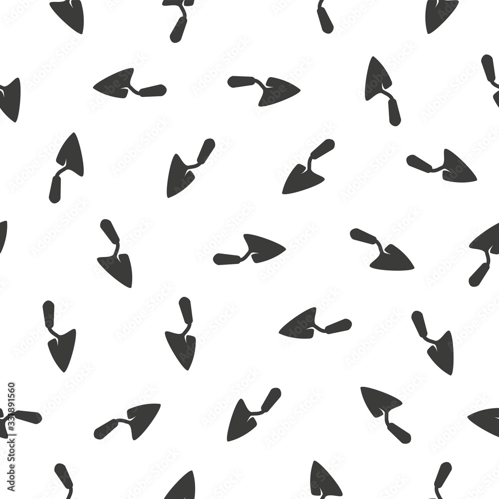 seamless pattern od trowel on white background seamless pattern od trowel on white background
