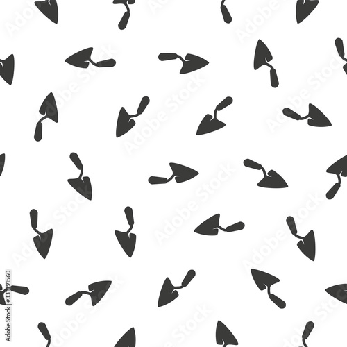 seamless pattern od trowel on white background