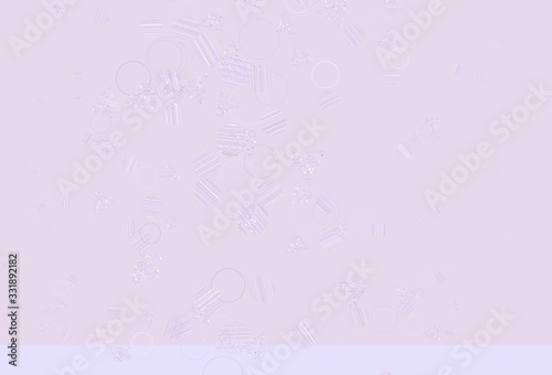 Light Purple vector backdrop with lines, circles.