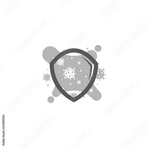 viruses protection symbol design decoration vector