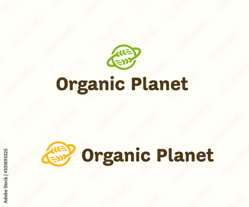 Organic Planet Original Graphic Symbol Organic Planet Original Graphic Symbol