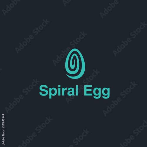 Cosmic World Egg Conceptual Minimal Symbol. Memorable Visual Metaphor. Represents the Concept of Creation, Maternity, Rebirth, Progress, Reproduction, Fertility, Dynamic Movement, Expanding Energy etc