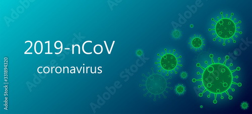 Coronavirus outbreak and coronaviruses influenza background as dangerous flu strain cases as a pandemic medical health risk concept with disease cells as a 3D vector
