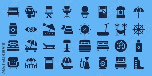 Modern Simple Set of relax Vector filled Icons