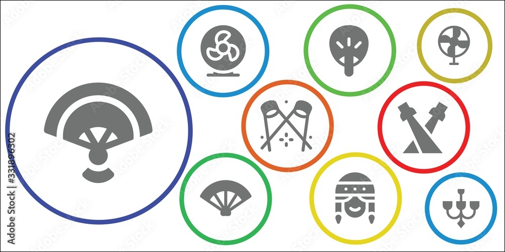 Fototapeta premium ceiling icon set
