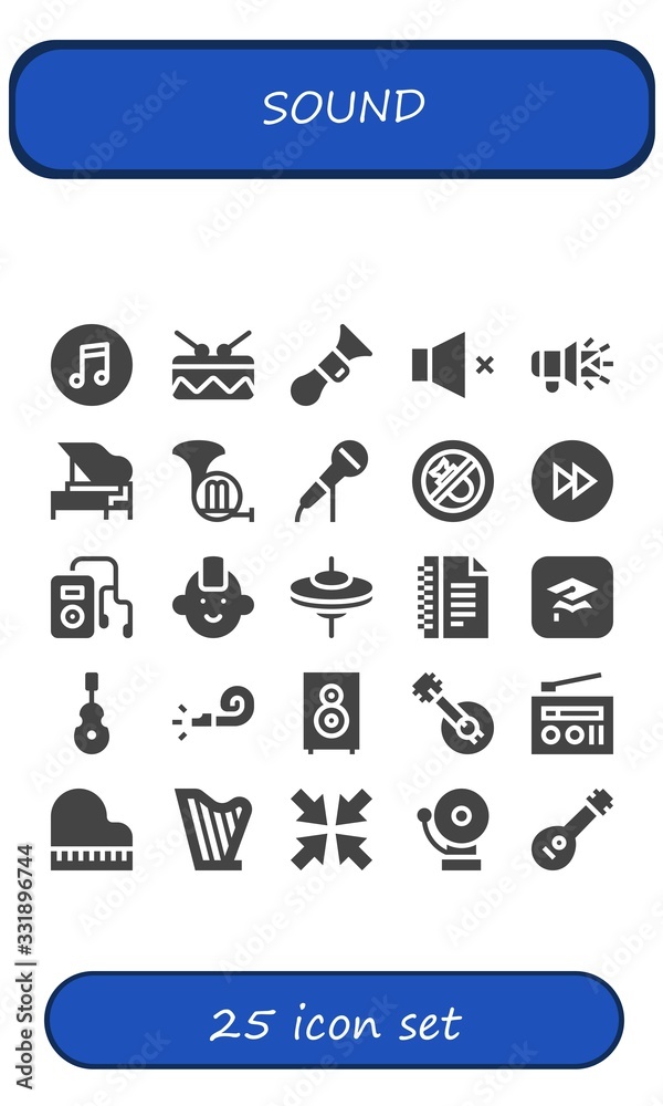 sound icon set sound icon set
